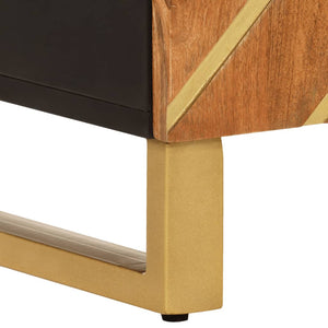 Beistellschrank Mango Massivholz 60x33,5x75cm