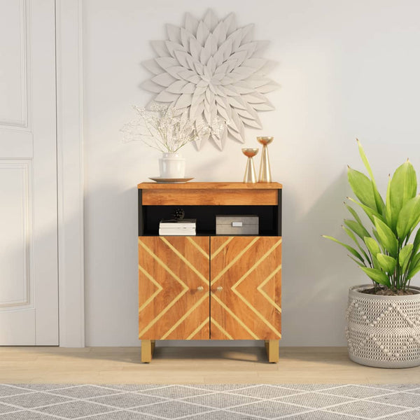 Beistellschrank Mango Massivholz 60x33,5x75cm