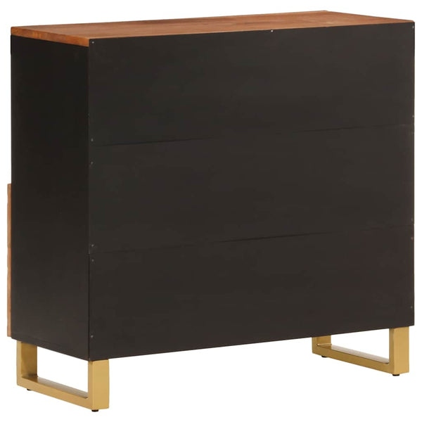 Beistellschrank Mango Massivholz 80 cm