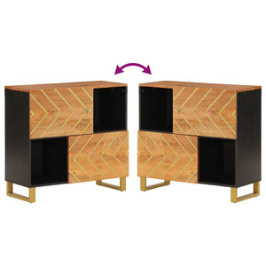 Beistellschrank Mango Massivholz 80 cm