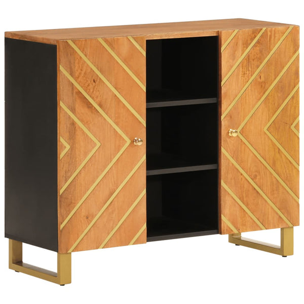 Beistellschrank Mango Massivholz 90x75 cm