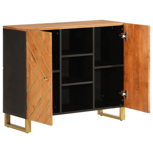 Beistellschrank Mango Massivholz 90x75 cm