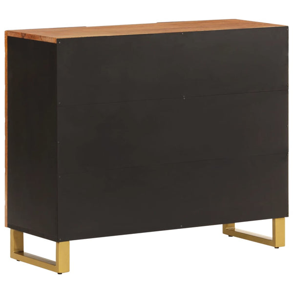 Beistellschrank Mango Massivholz 90x75 cm