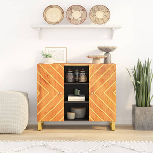 Beistellschrank Mango Massivholz 90x75 cm
