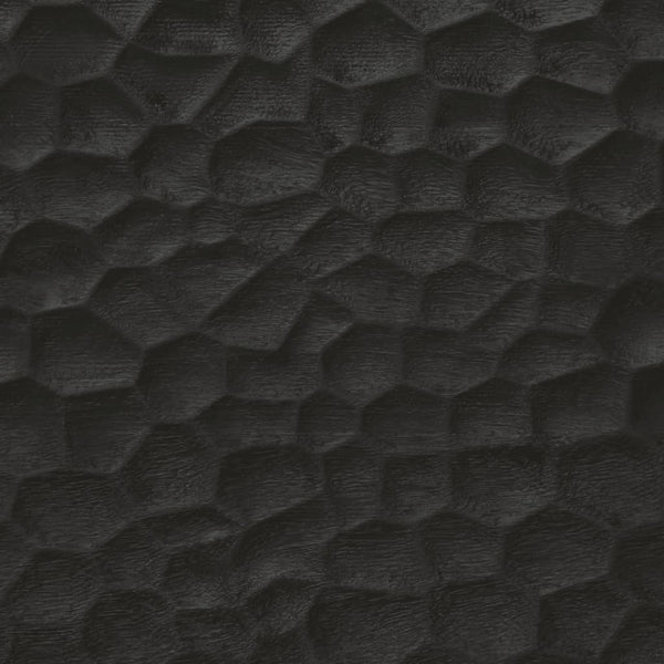Schwarzer Nachttisch Mango Massivholz 40x33x46 cm