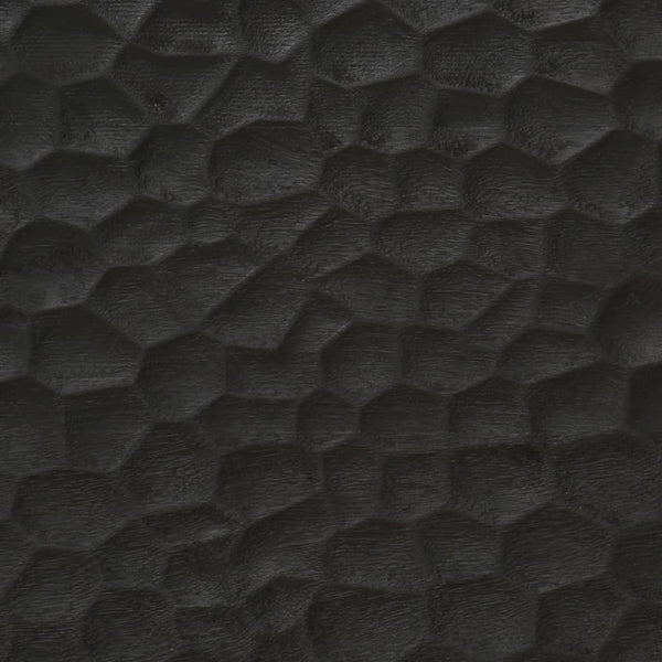 Nachttische 2er Set, Mango Massivholz, Schwarz