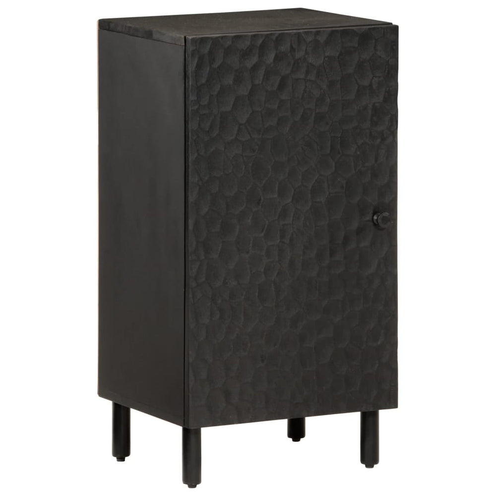 vidaXL Side Cabinet Black 40x33x75 cm Solid Mango Wood