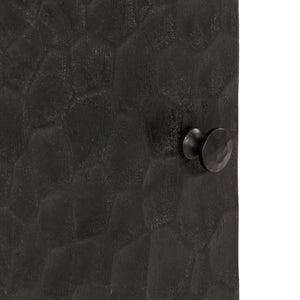 Schwarzer Beistellschrank Mango Massivholz 40x75 cm