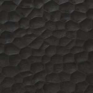Schwarzer Badspiegel 50x70 cm Mango Massivholz