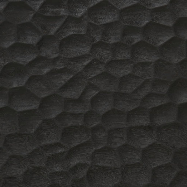 Schwarzer Badspiegel 50x70 cm Mango Massivholz