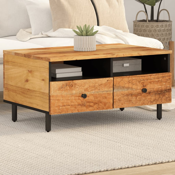 Couchtisch Akazie Massivholz 80x54 cm