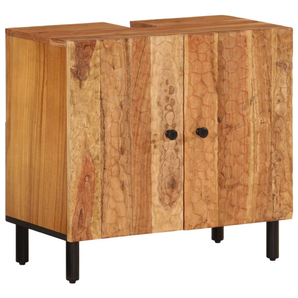 Waschbeckenunterschrank Akazie Massivholz 62 cm