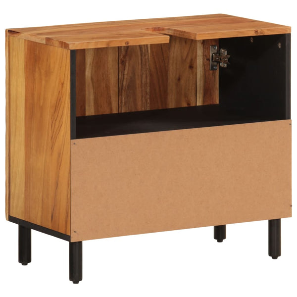 Waschbeckenunterschrank Akazie Massivholz 62 cm