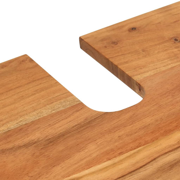 Waschbeckenunterschrank Akazie Massivholz 62 cm