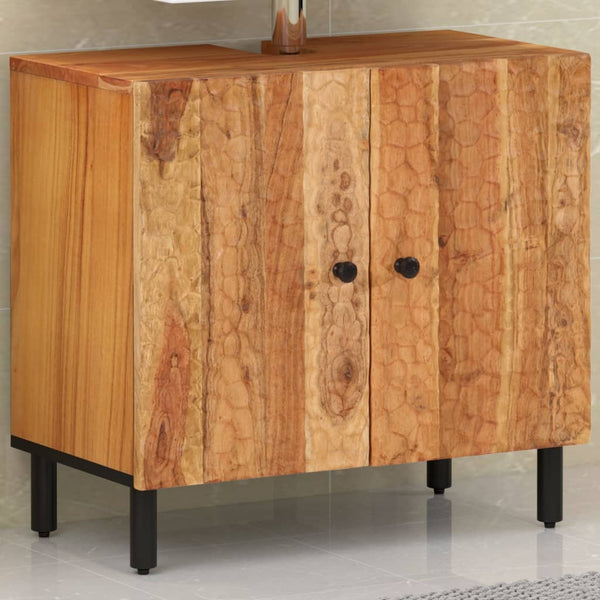 Waschbeckenunterschrank Akazie Massivholz 62 cm