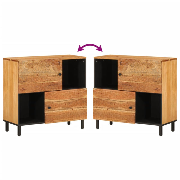 Akazie Beistellschrank 80x33x75 cm