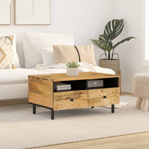 Couchtisch Mango Massivholz 80x54 cm
