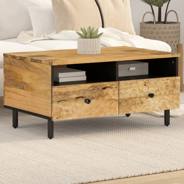 Couchtisch Mango Massivholz 80x54 cm