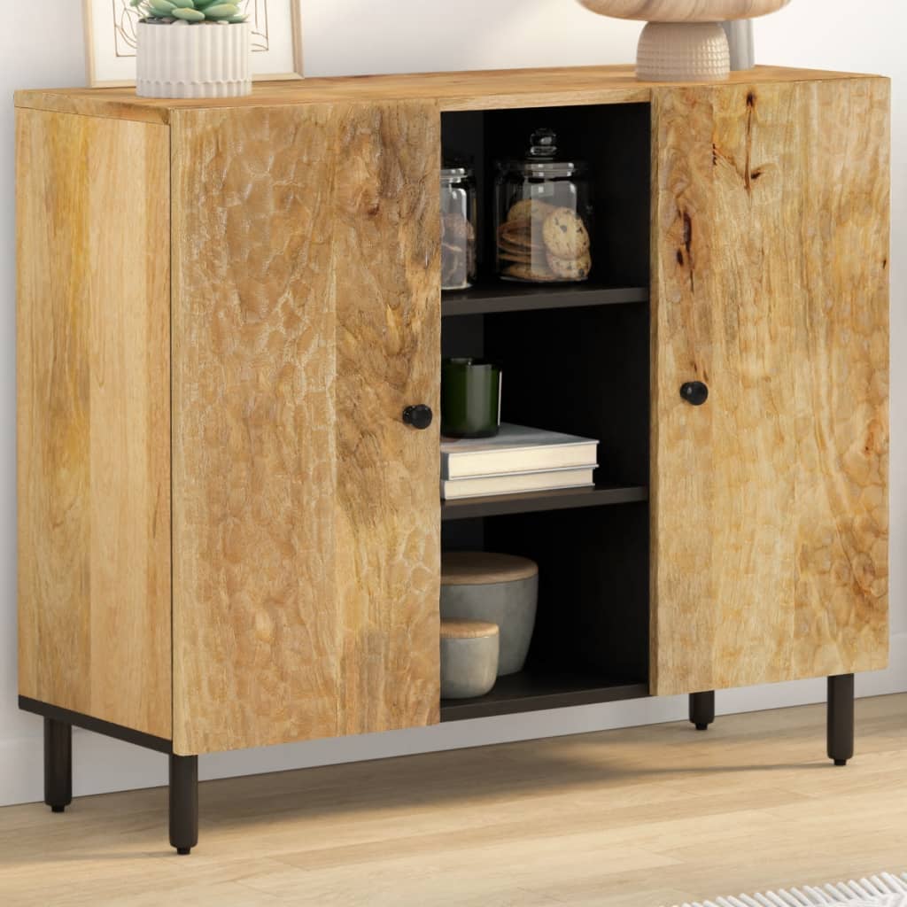 Beistellschrank Mango Massivholz 90 cm