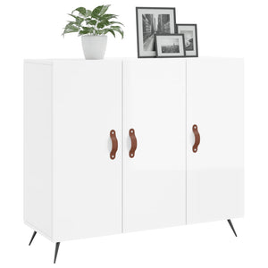 Sideboard Weiß Hochglanz 90 cm