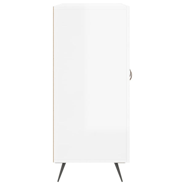 Sideboard Weiß Hochglanz 90 cm