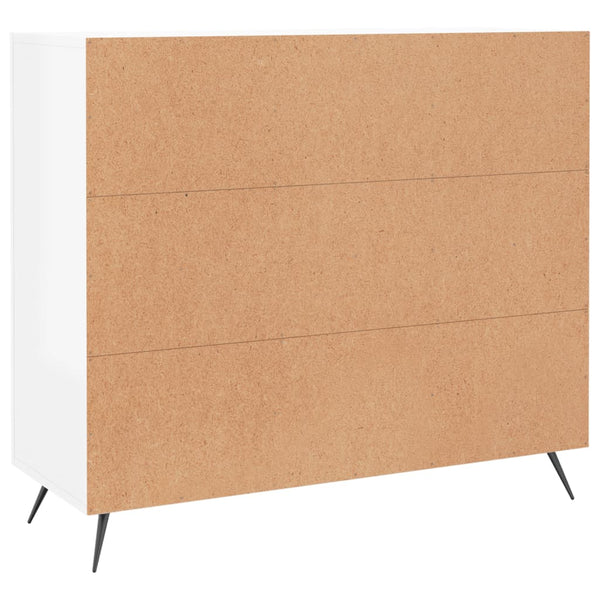 Sideboard Weiß Hochglanz 90 cm