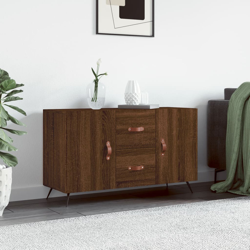 Sideboard Braun Eichenoptik 100 cm