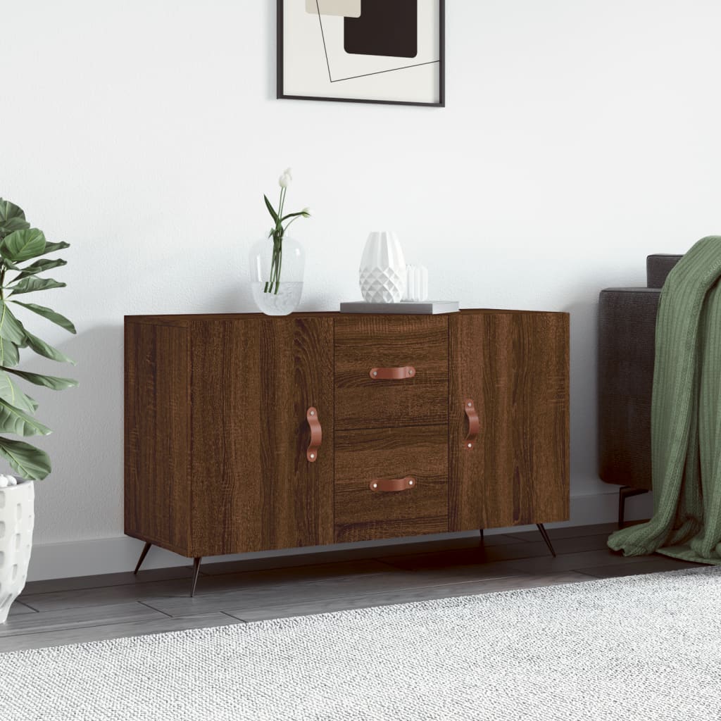 Sideboard Braun Eichenoptik 100 cm