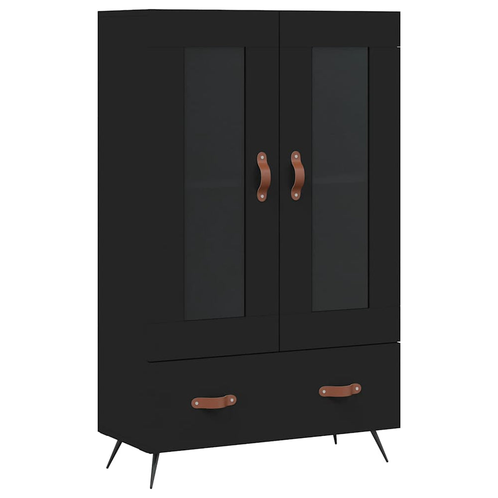 Schwarzes Highboard 69,5x31x115cm