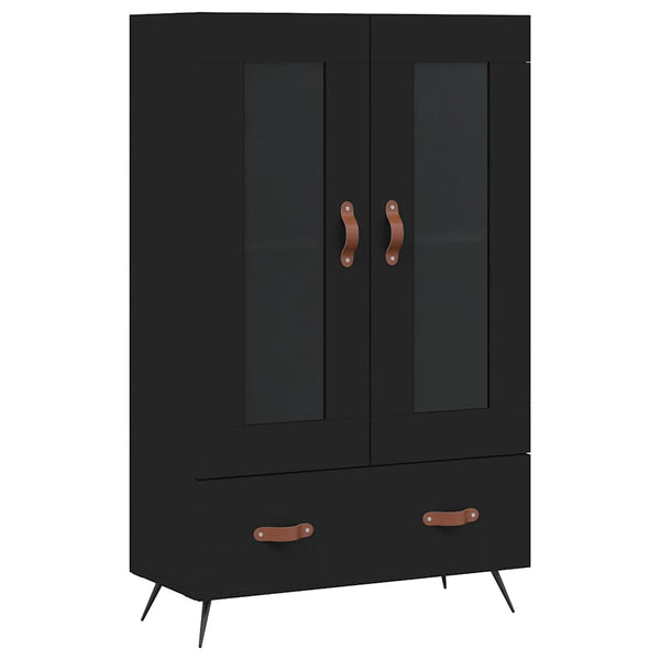 Schwarzes Highboard 69,5x31x115cm