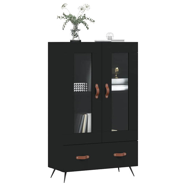 Schwarzes Highboard 69,5x31x115cm