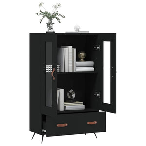Schwarzes Highboard 69,5x31x115cm