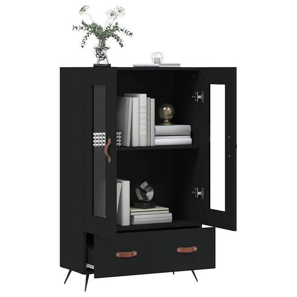 Schwarzes Highboard 69,5x31x115cm