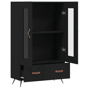 Schwarzes Highboard 69,5x31x115cm