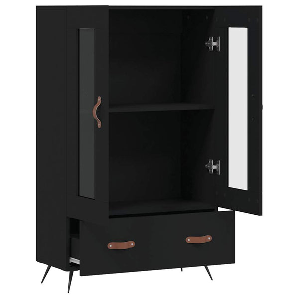 Schwarzes Highboard 69,5x31x115cm