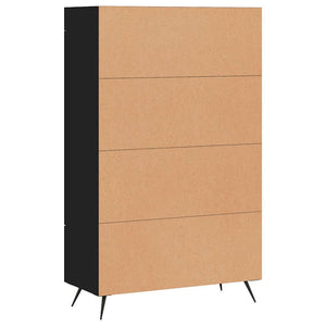 Schwarzes Highboard 69,5x31x115cm