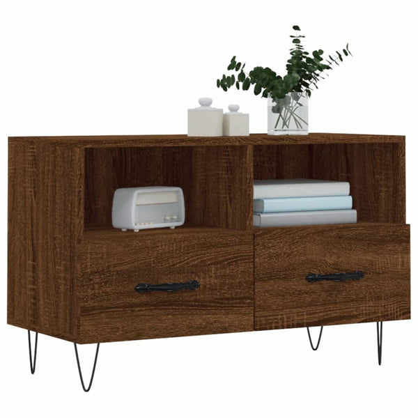 TV-Schrank Braun Eichen-Optik 80 cm