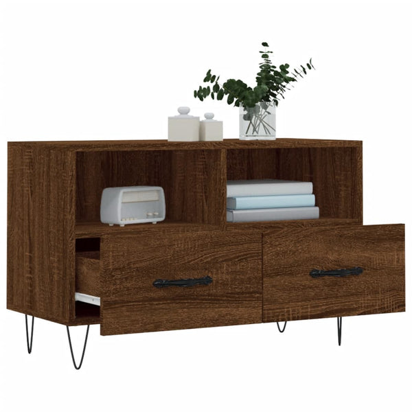 TV-Schrank Braun Eichen-Optik 80 cm