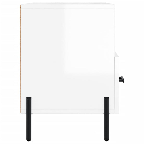 TV-Schrank Weiß Hochglanz 80x36x50 cm