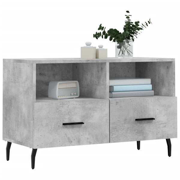 Betongrauer TV-Schrank 80 cm