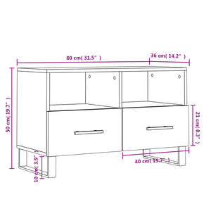 Weißer TV-Schrank 80 cm