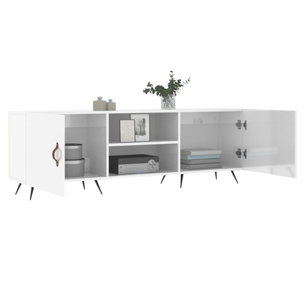 TV-Schrank Hochglanz Weiß 150 cm