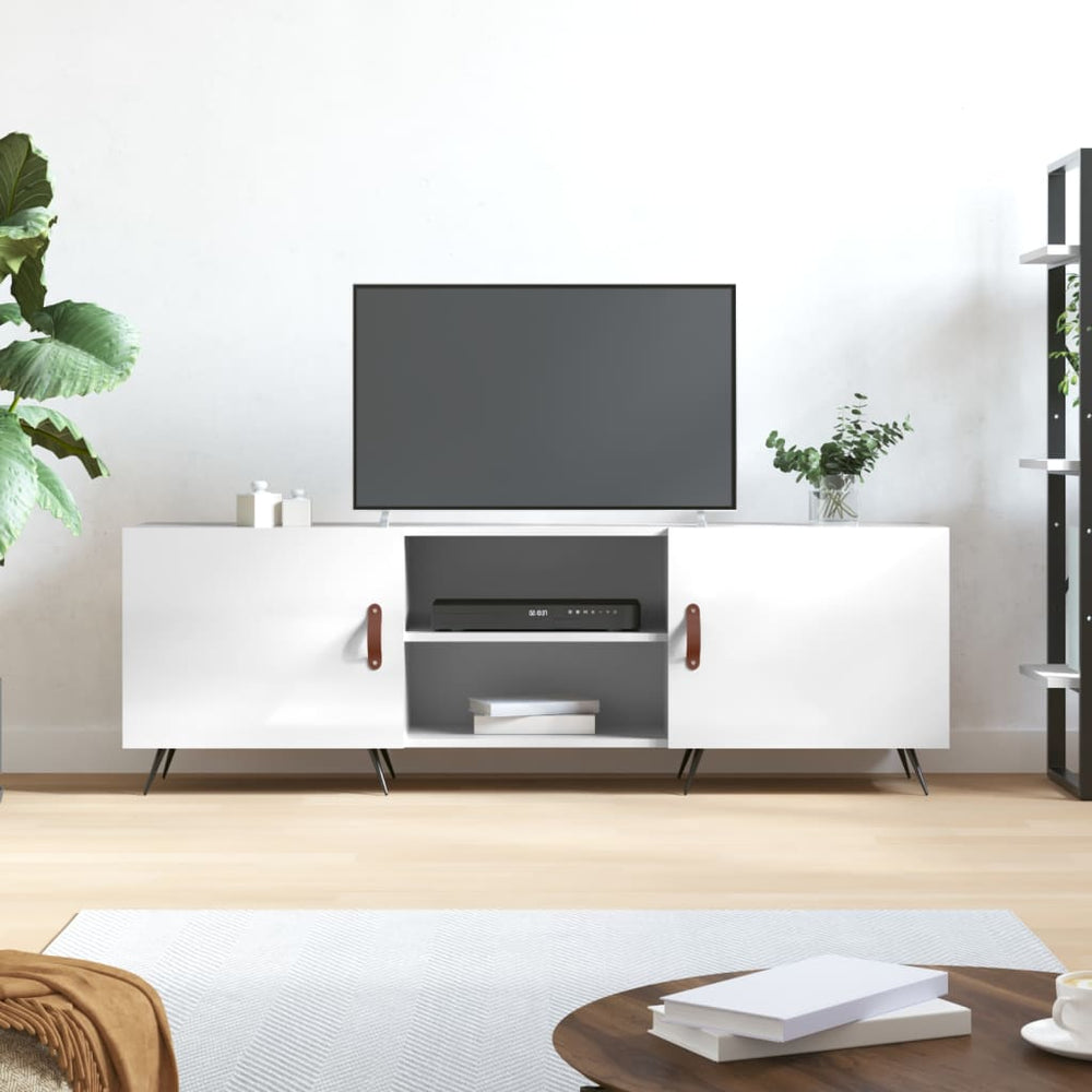 TV-Schrank Hochglanz Weiß 150 cm