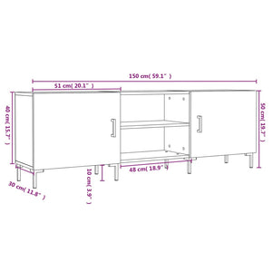 TV-Schrank Räuchereiche 150 cm