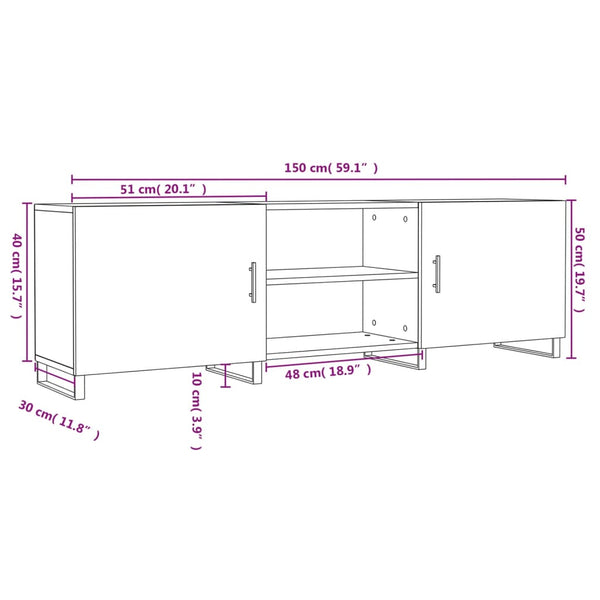 TV-Schrank Sonoma-Eiche 150 cm