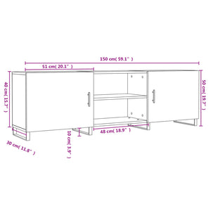 TV-Schrank Betongrau 150 cm
