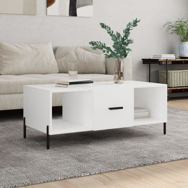 Weißer Couchtisch 102x50 cm