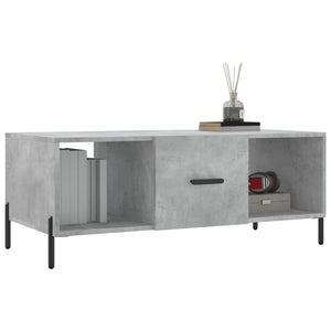 Betongrauer Couchtisch 102x50 cm