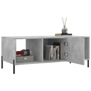 Betongrauer Couchtisch 102x50 cm