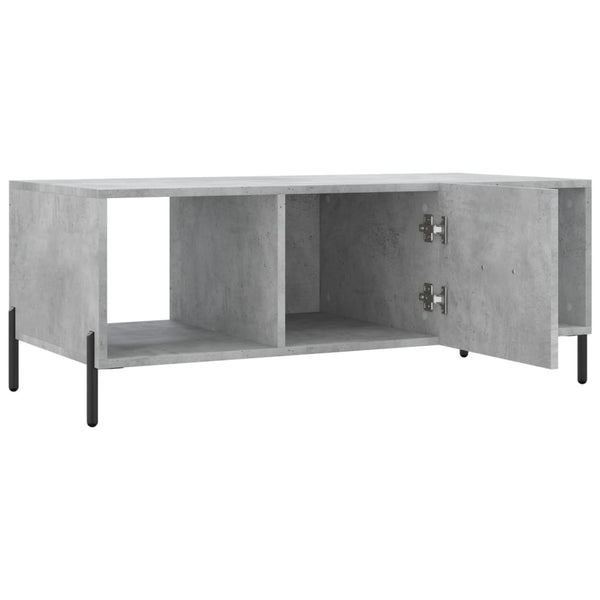 Betongrauer Couchtisch 102x50 cm